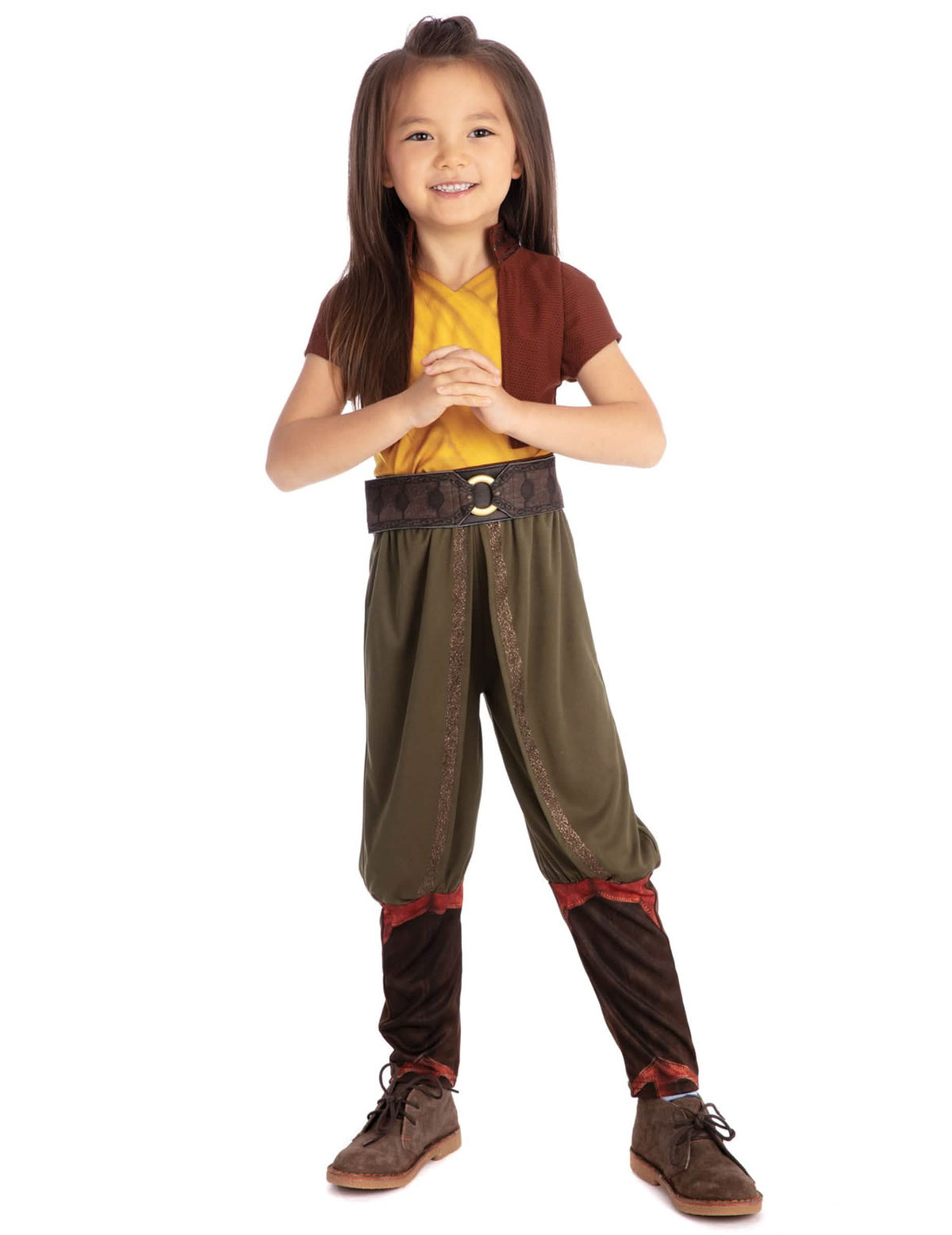 Déguisement luxe Raya™ pour enfant jaune et marron