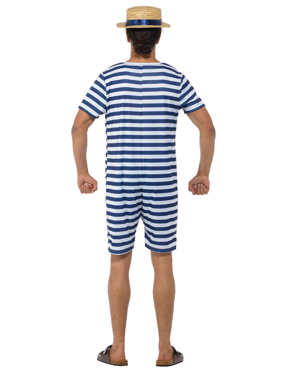 Vista trasera del disfraz de bañador retro para hombre