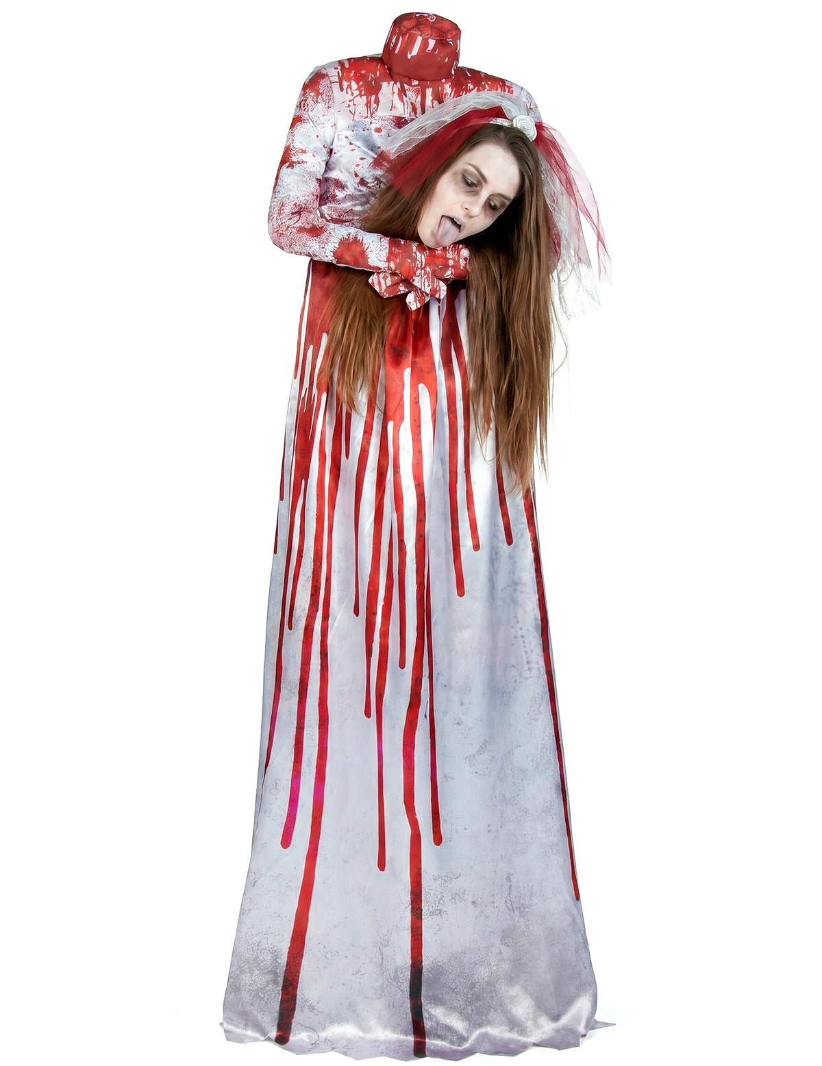 Disfraz de novia decapitada para mujer