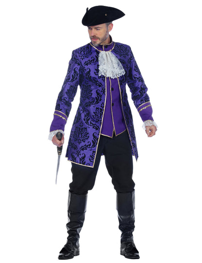Version homme du déguisement de couple marquis baroques