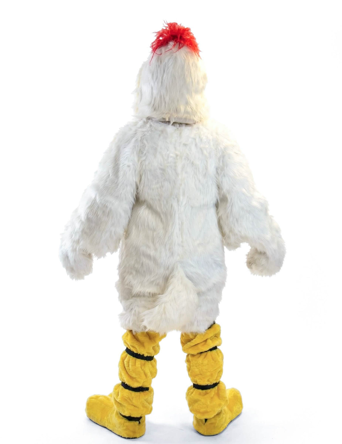 Vista trasera del disfraz de mascotas de pato para adulto