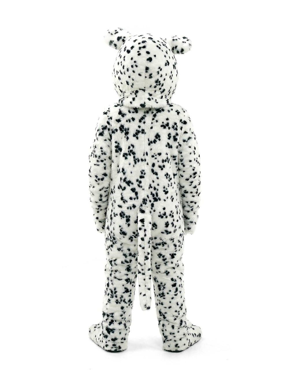 Vista trasera del disfraz mascotas perro dálmata