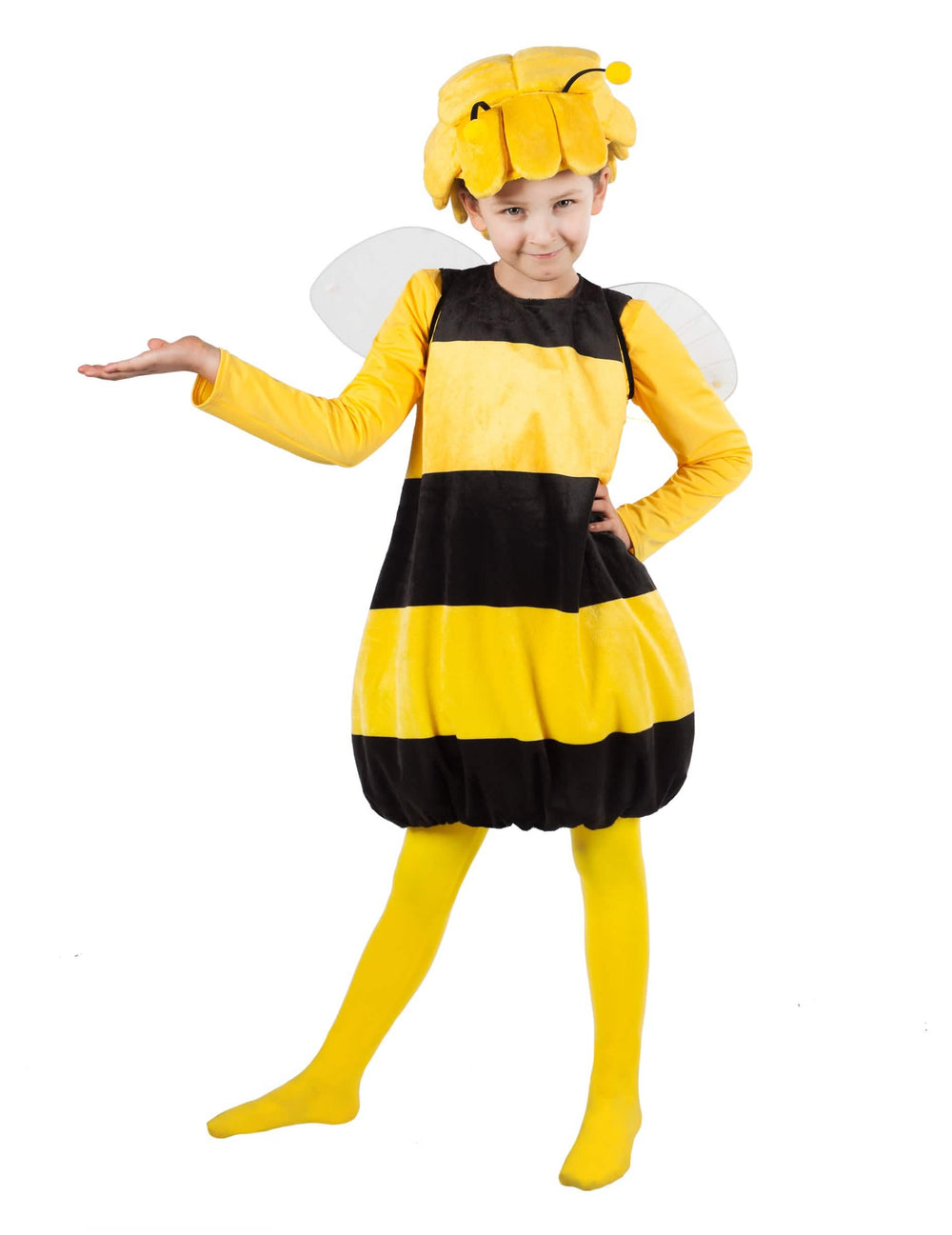 Disfraz de Maya la abeja™ para niño amarillo y negro con alas y tocado