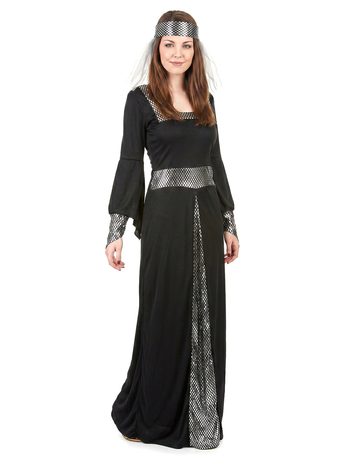 Disfraz medieval mujer negro