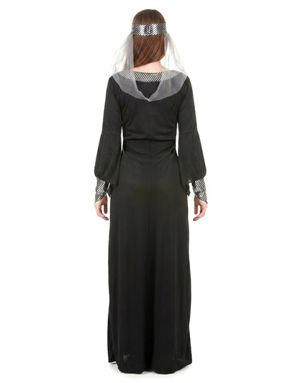 Disfraz medieval mujer negro