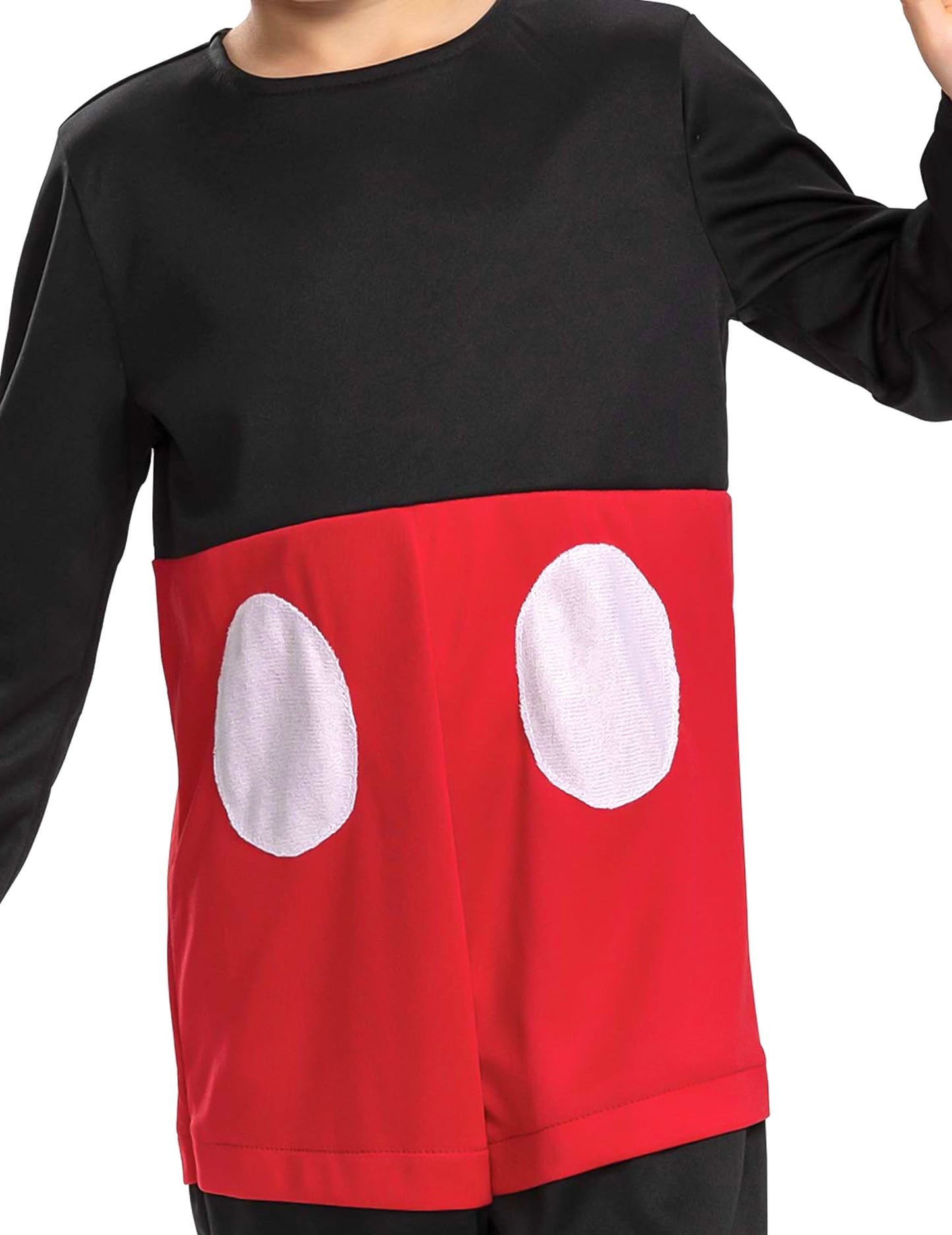 Détail du buste du déguisement Mickey Mouse classique pour enfant