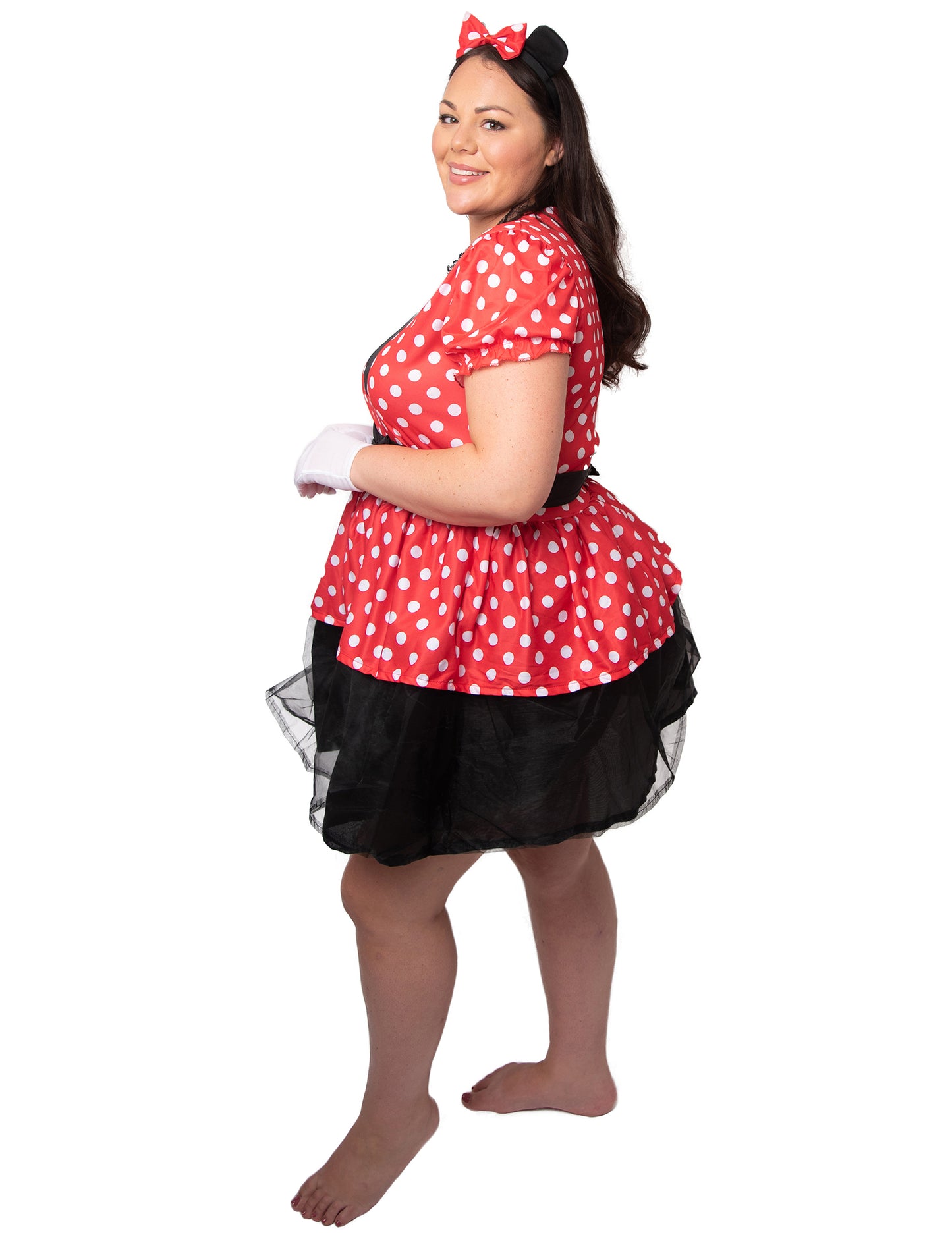 Vue de profil du déguisement Miss Mouse