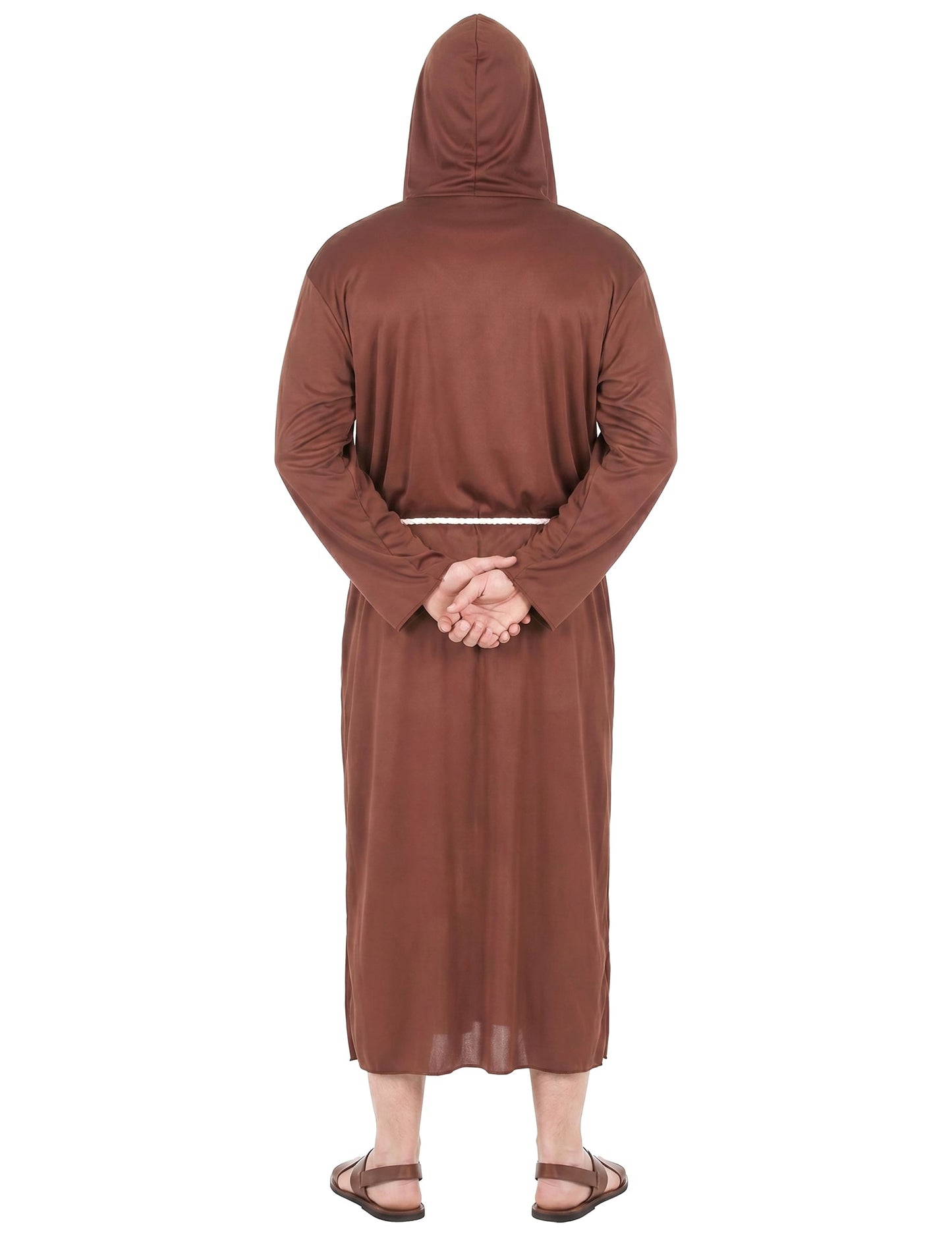 Disfraz monje marrón claro hombre talla grande