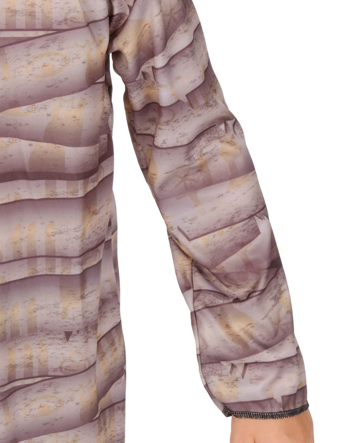Détail de la manche du déguisement de momie Egyptienne