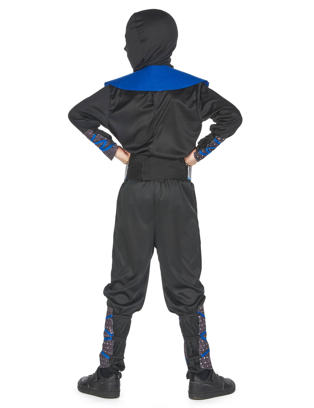 Vista trasera del disfraz ninja para niño