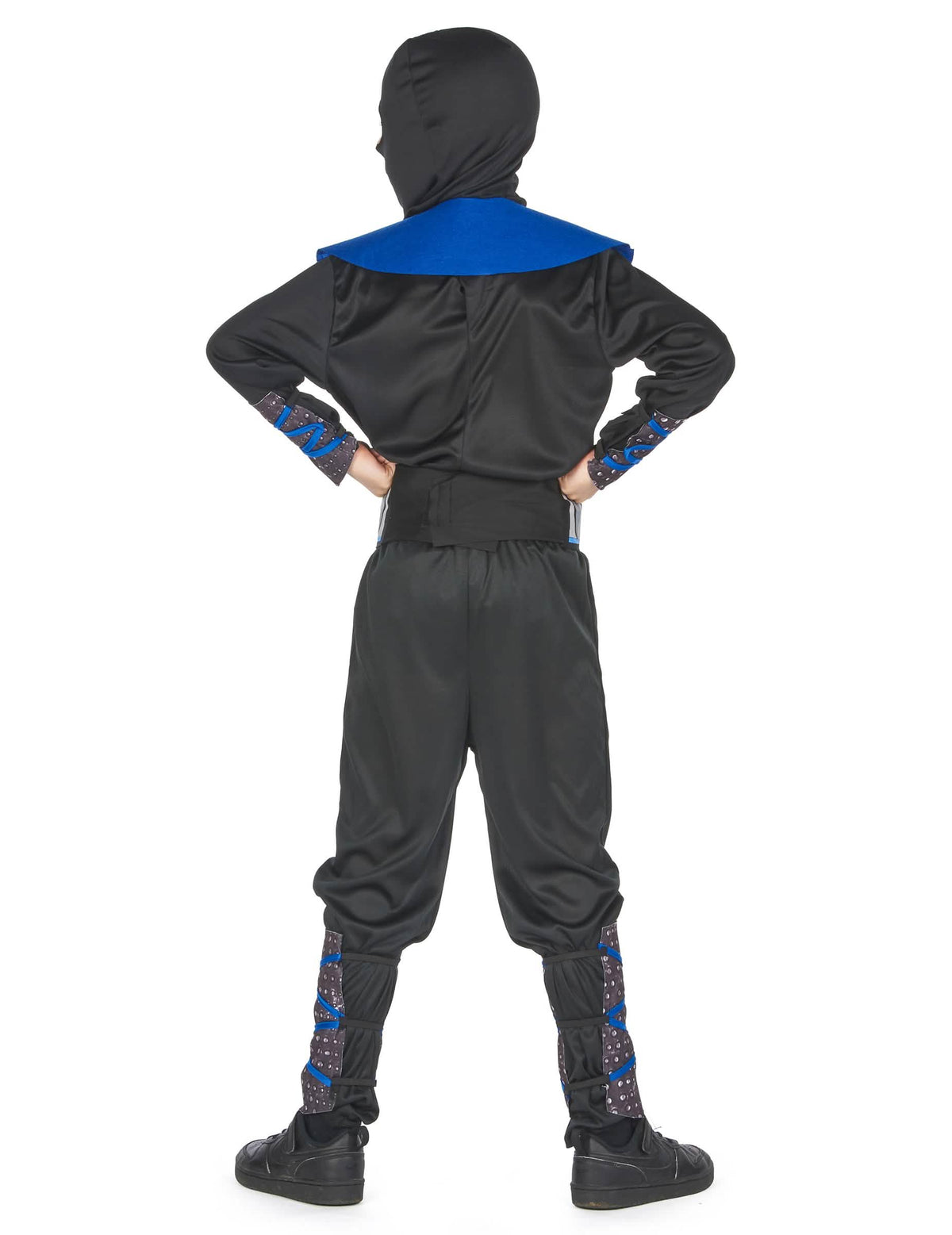 Vista trasera del disfraz ninja para niño