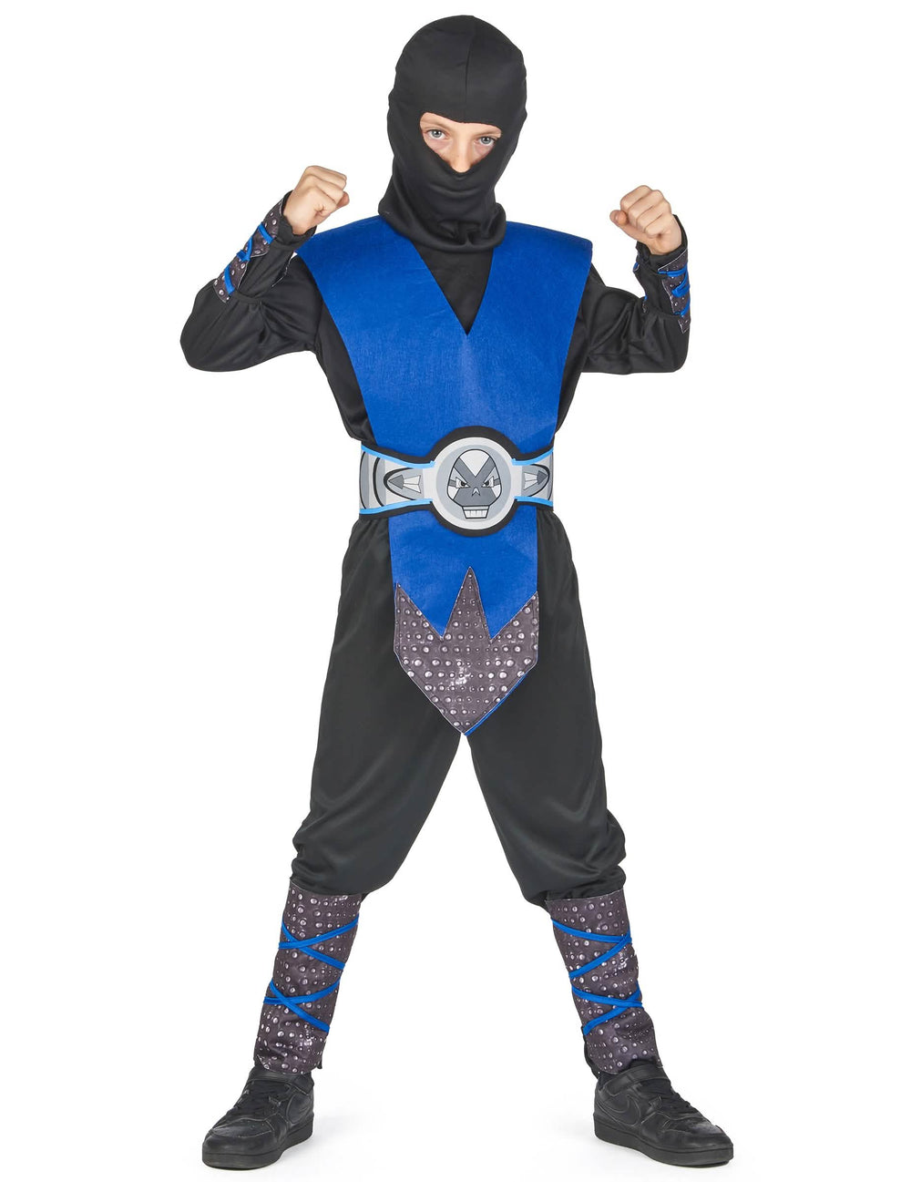 Vista frontal del disfraz ninja para niño