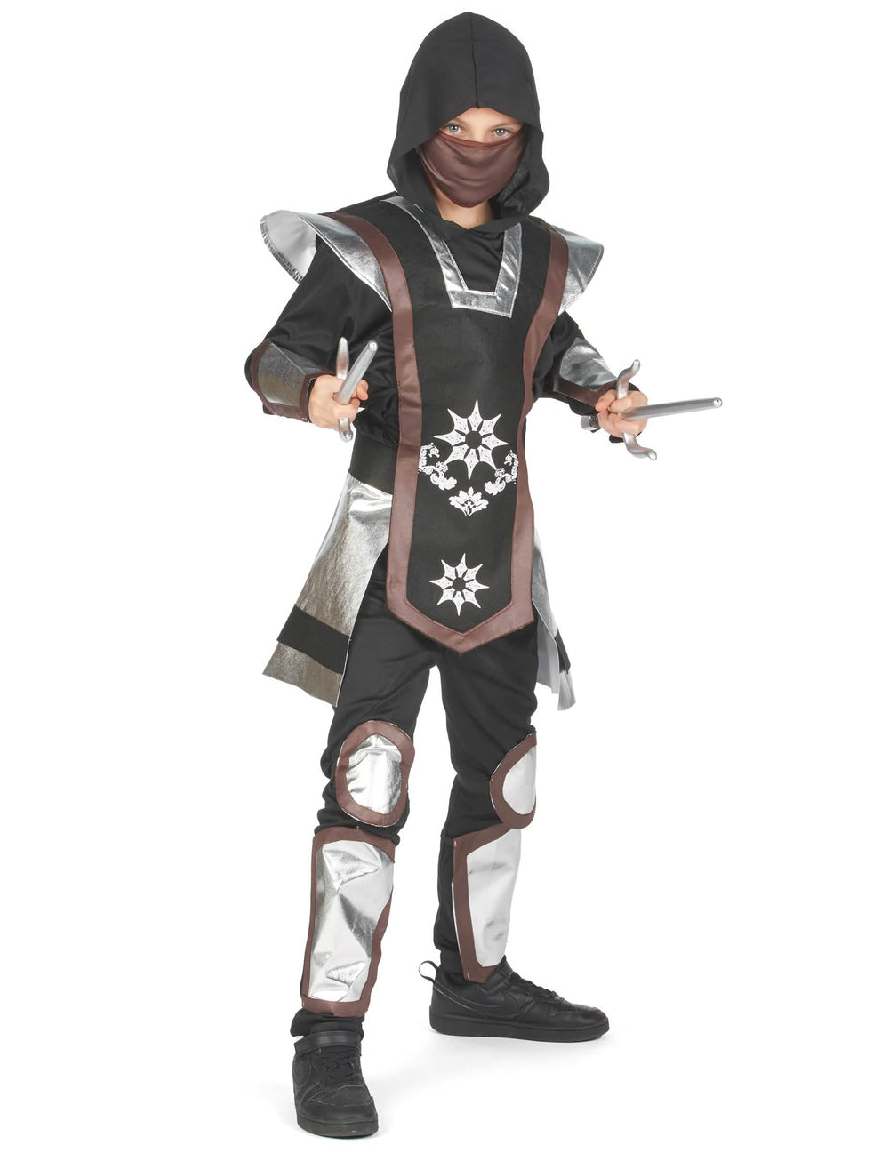 Vista general del disfraz ninja para niño