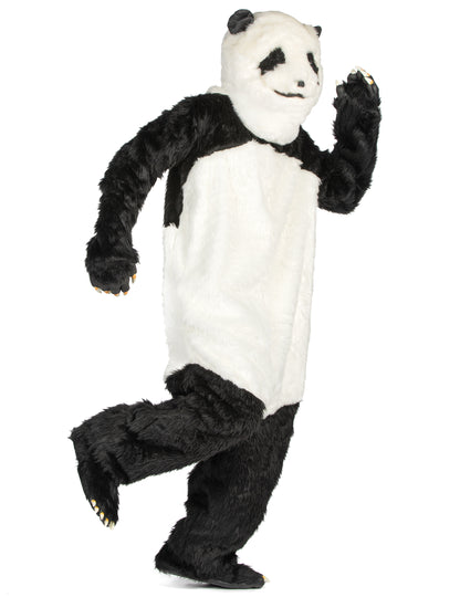 Vue de profil du déguisement de panda pour adulte