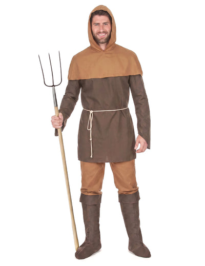 Disfraz de campesino medieval para hombre
