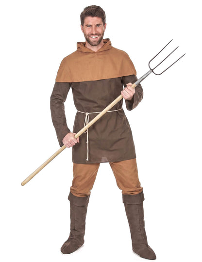 Disfraz de campesino medieval para hombre