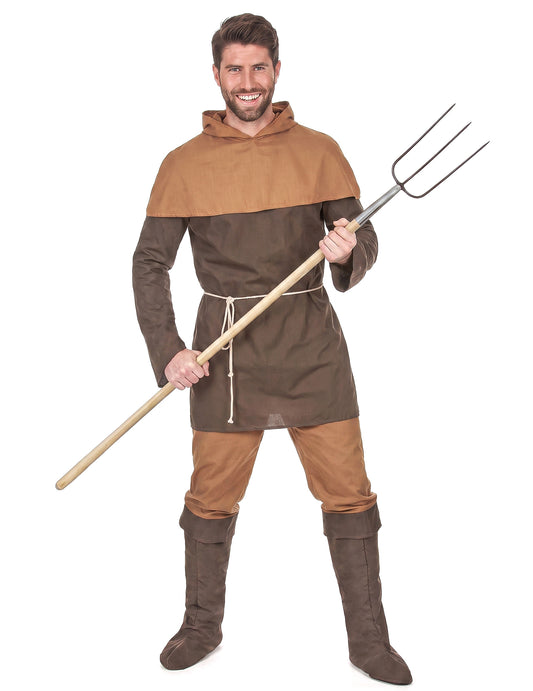 Disfraz de campesino medieval para hombre