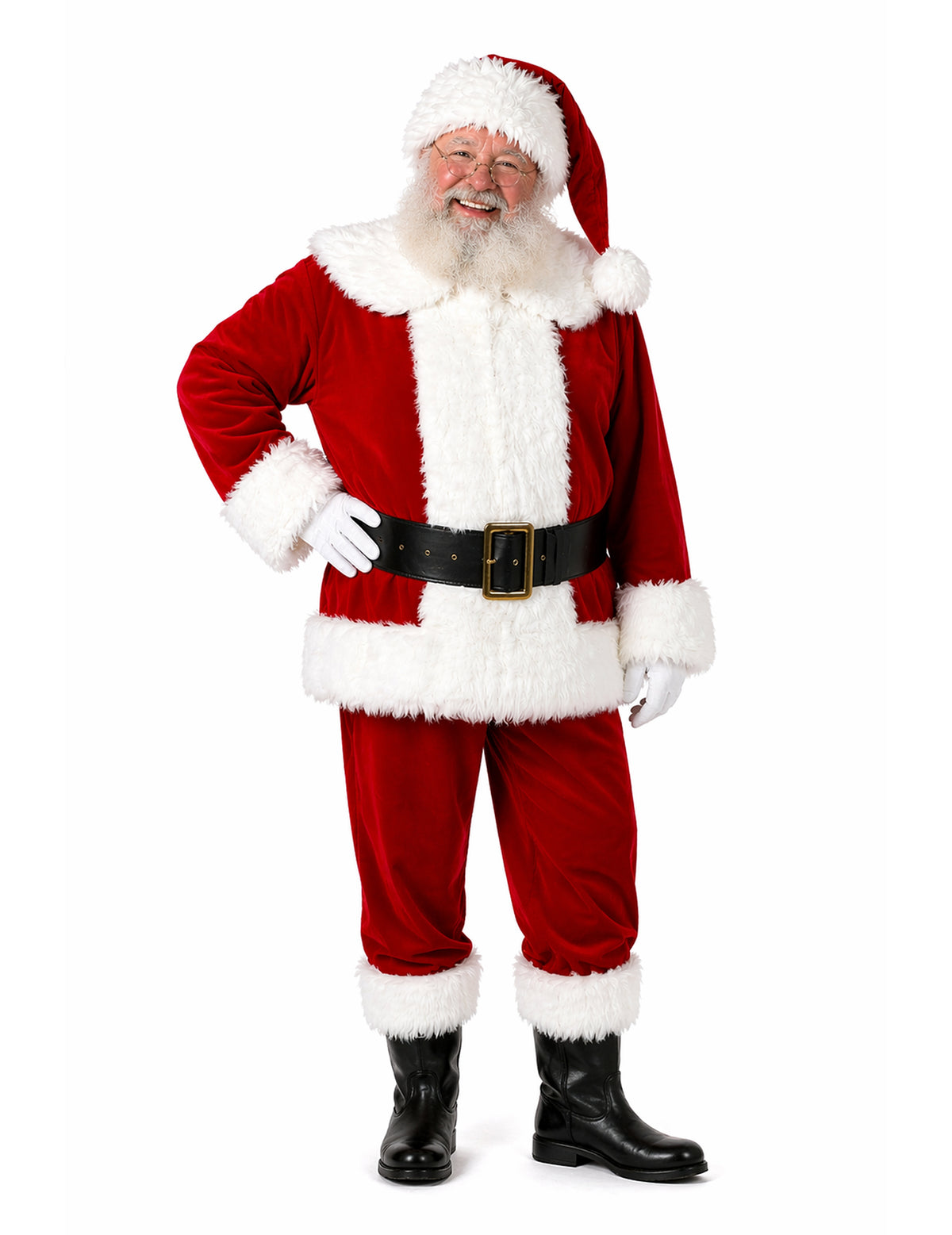 Disfraz de Papá Noel polar de lujo para hombre