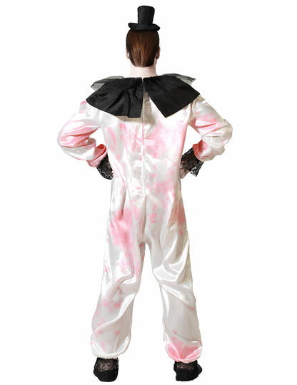 Vue de dos du déguisement de Pierrot assassin pour homme