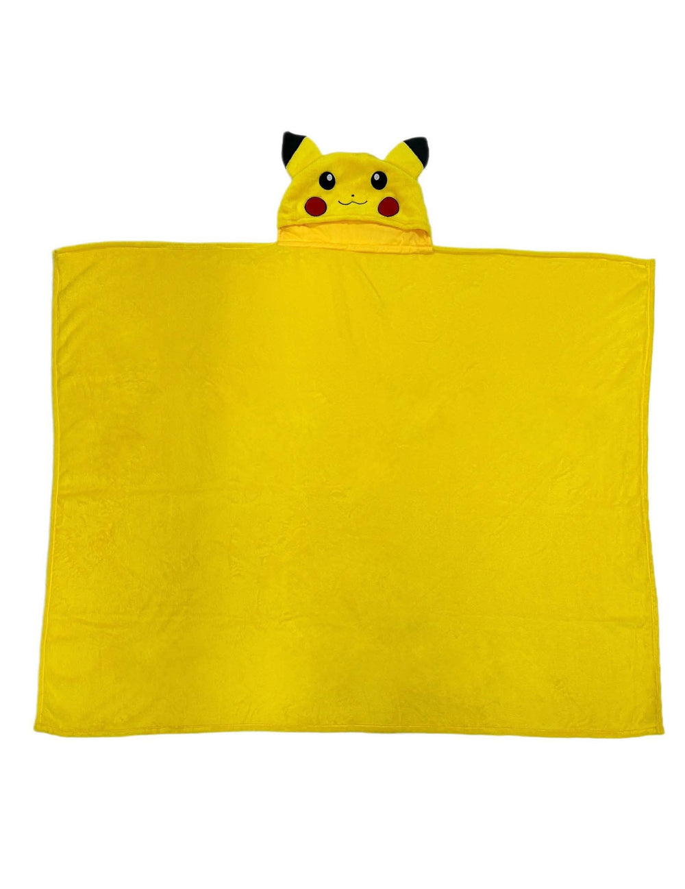 Vue à plat du déguisement plaid polaire à capuche Pikachu Pokémon™