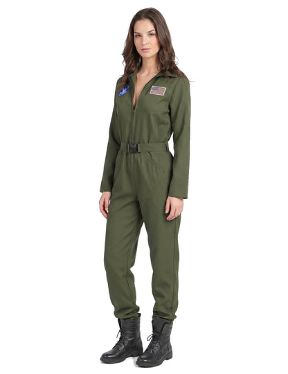 Disfraz piloto de avión para mujer