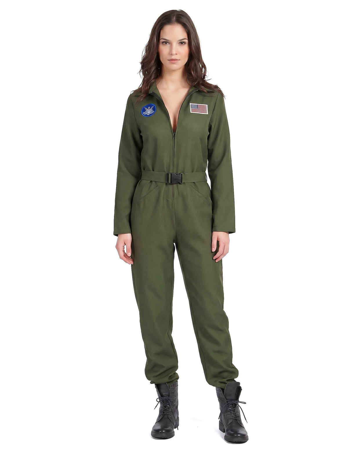 Disfraz piloto de avión para mujer