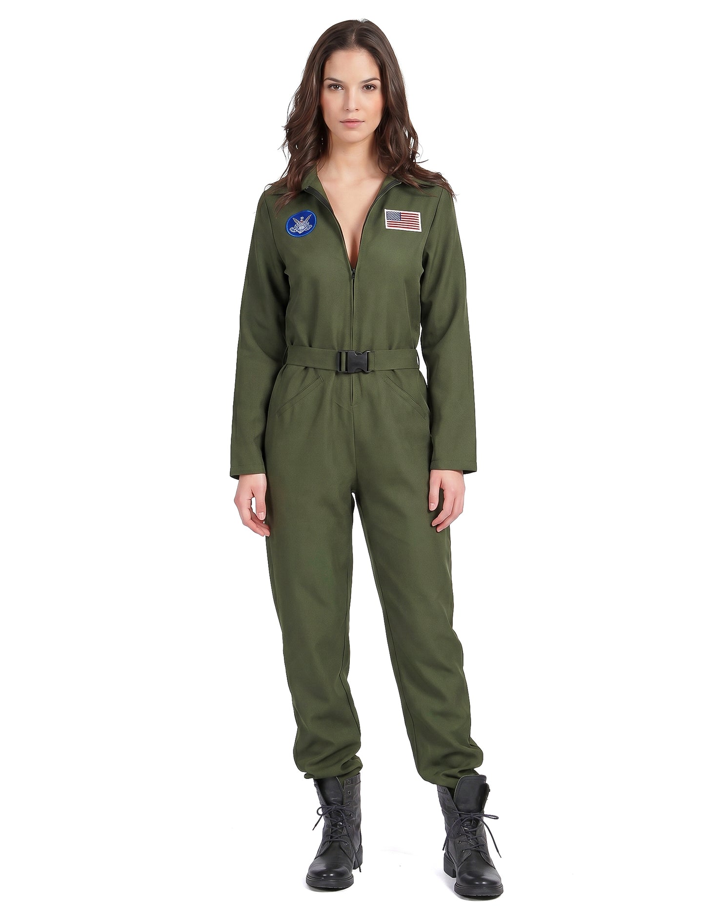 Disfraz piloto de avión para mujer