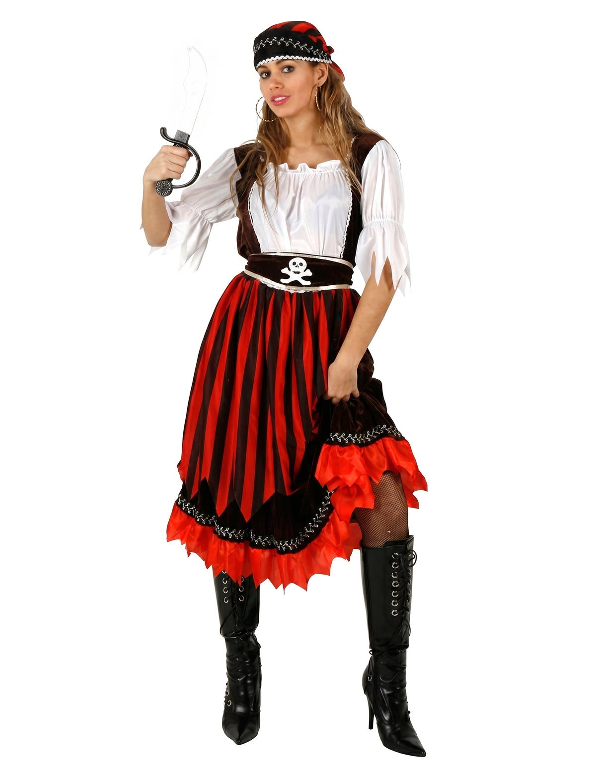 Disfraz de pirata bucanera para mujer