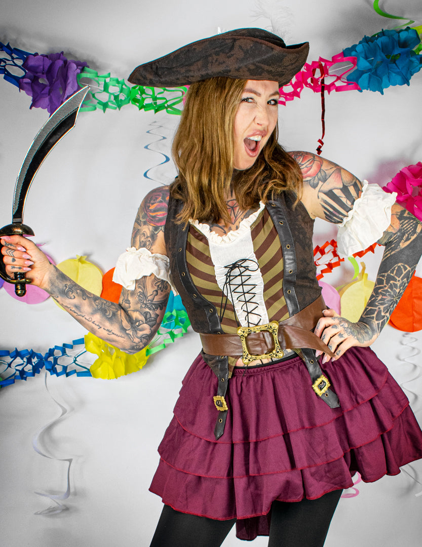 Disfraz pirata aventurera para mujer