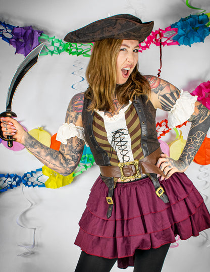 Disfraz pirata aventurera para mujer