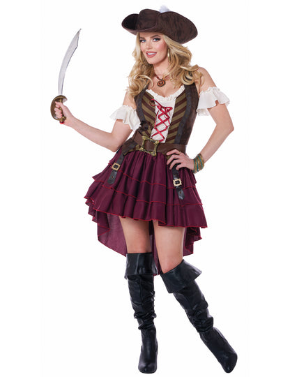Disfraz pirata aventurera para mujer