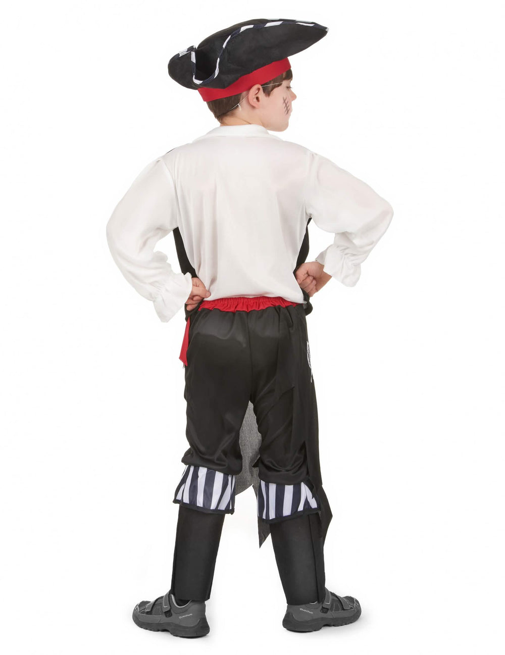 Vue de dos du déguisement de pirate pour garçon