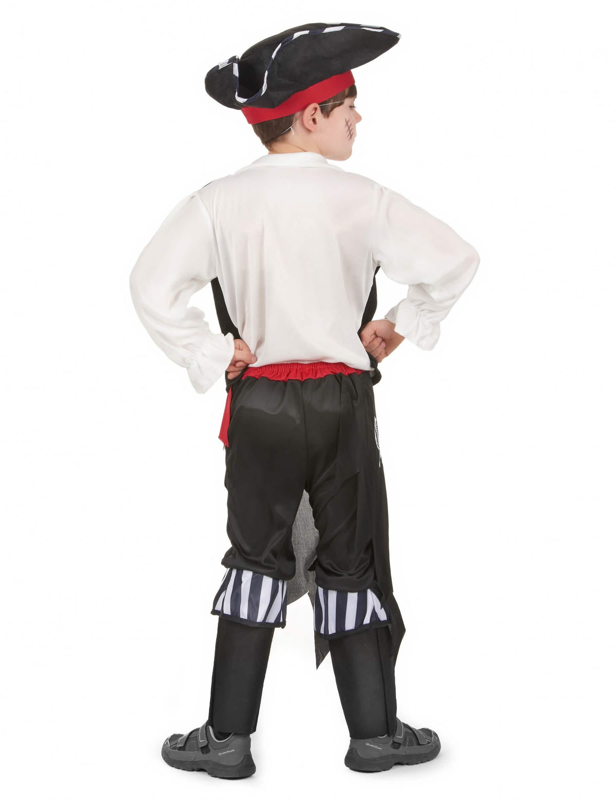 Vue de dos du déguisement de pirate pour garçon
