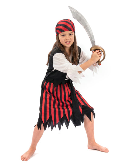 Disfraz de pirata bucanera para niña