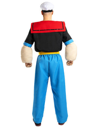 Vue de dos du déguisement Popeye™ pour adulte