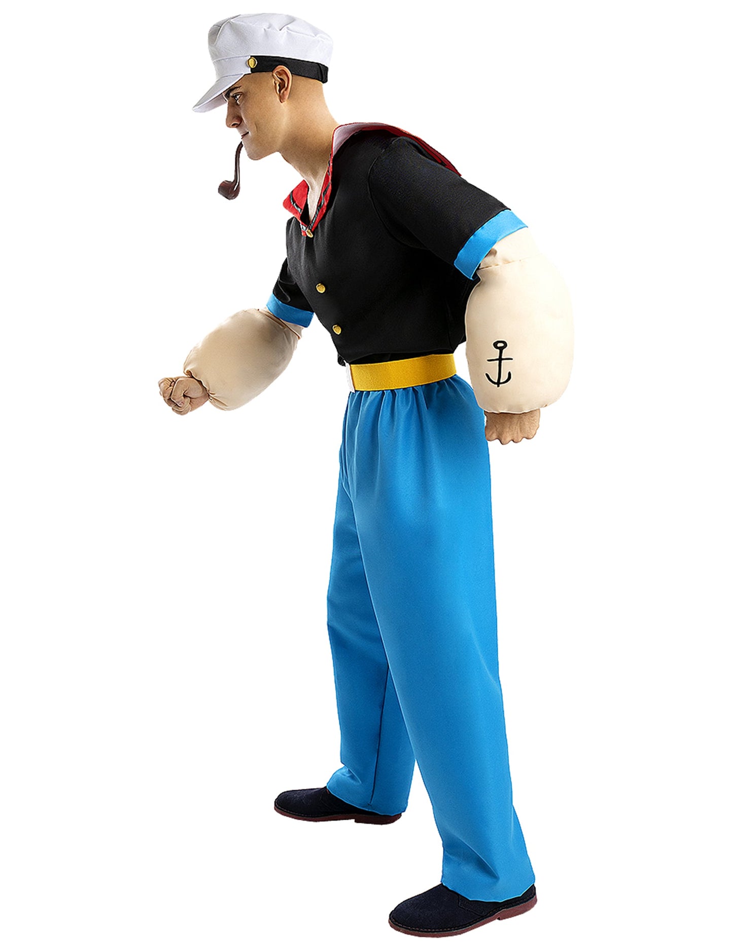 Vue de profil du déguisement Popeye™ pour adulte