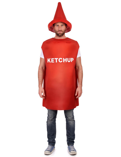 Disfraz de ketchup para adulto