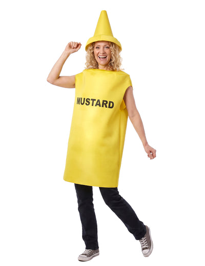 Disfraz de mostaza para adulto