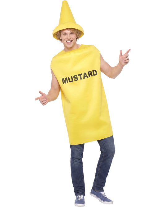 Disfraz de mostaza para adulto