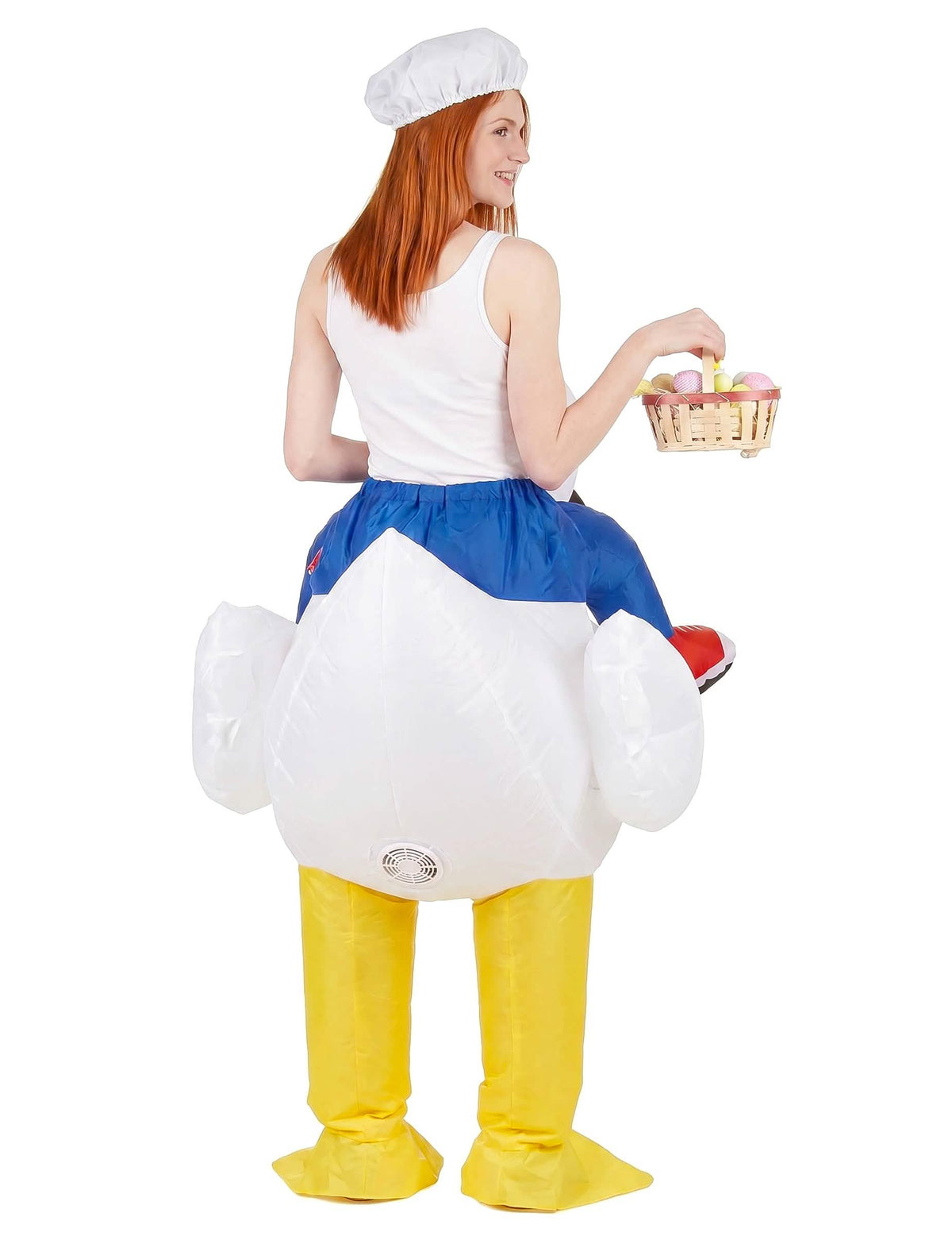 Disfraz de pollo inflable para adulto