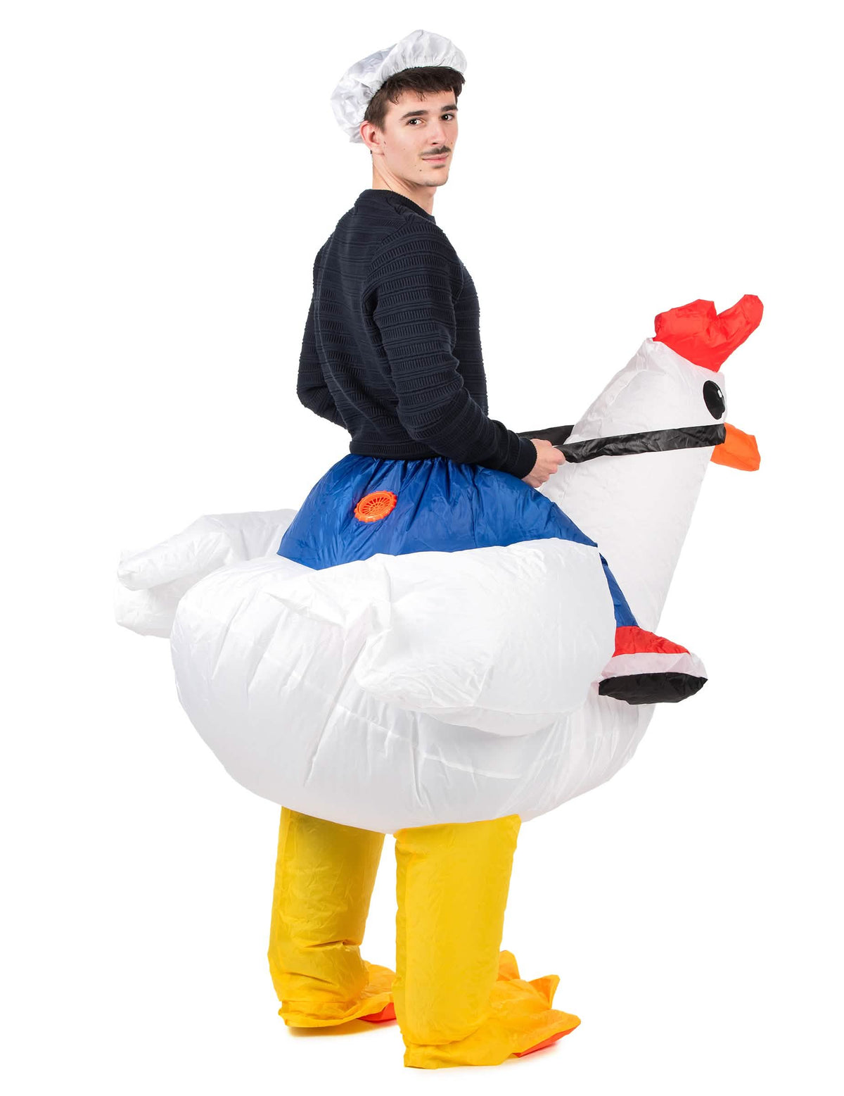 Disfraz de pollo inflable para adulto