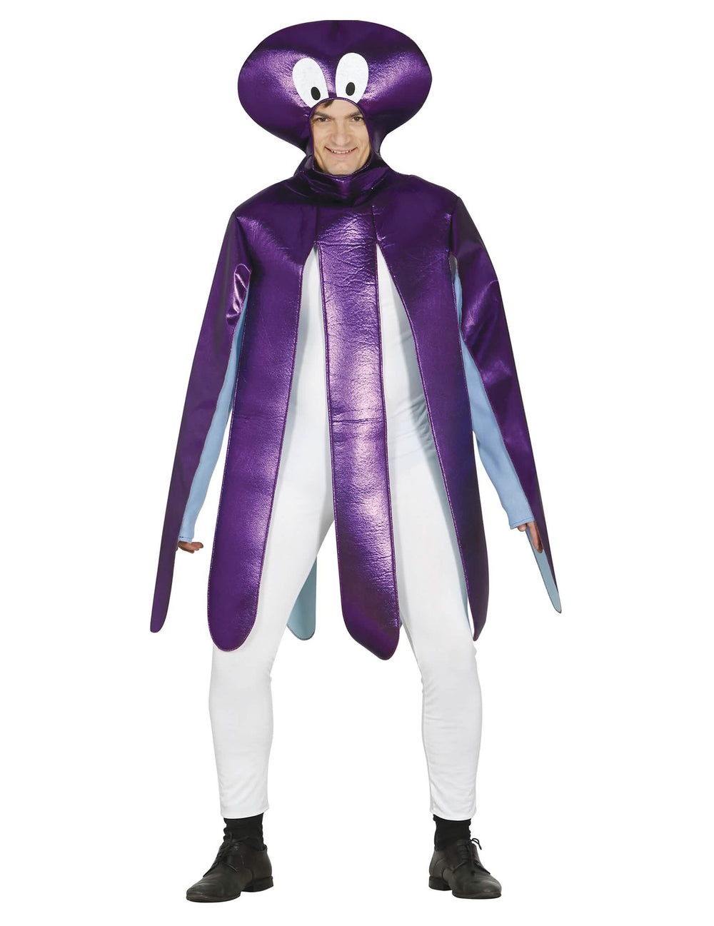 Disfraz de pulpo para adulto violeta brillante
