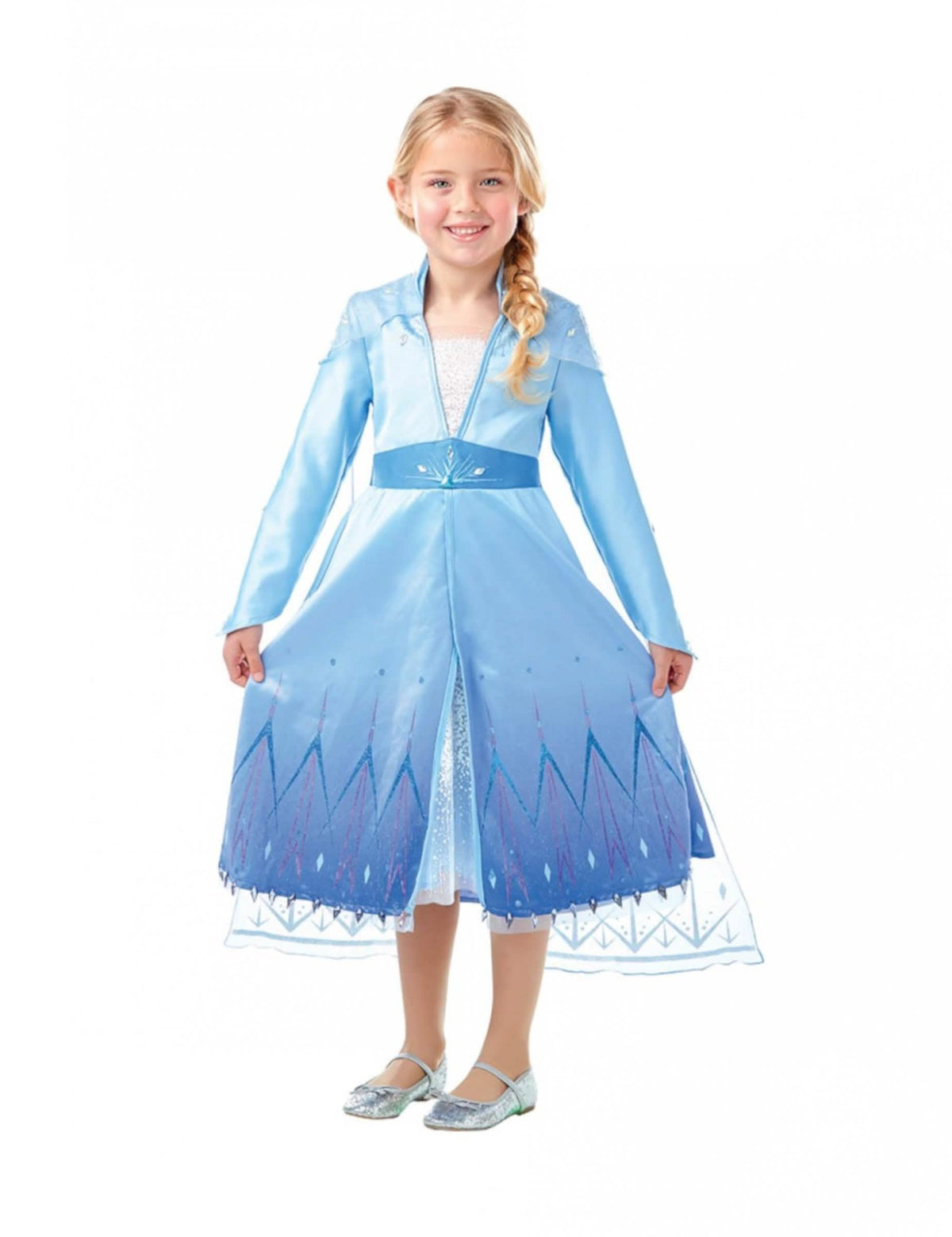 Vista frontal del disfraz premium Elsa Frozen 2