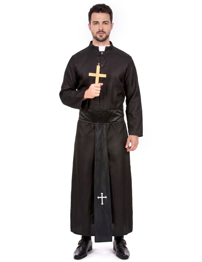 Disfraz de cura clásico para hombre