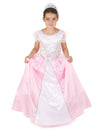 Déguisement de princesse pour fille rose et blanc avec diadème
