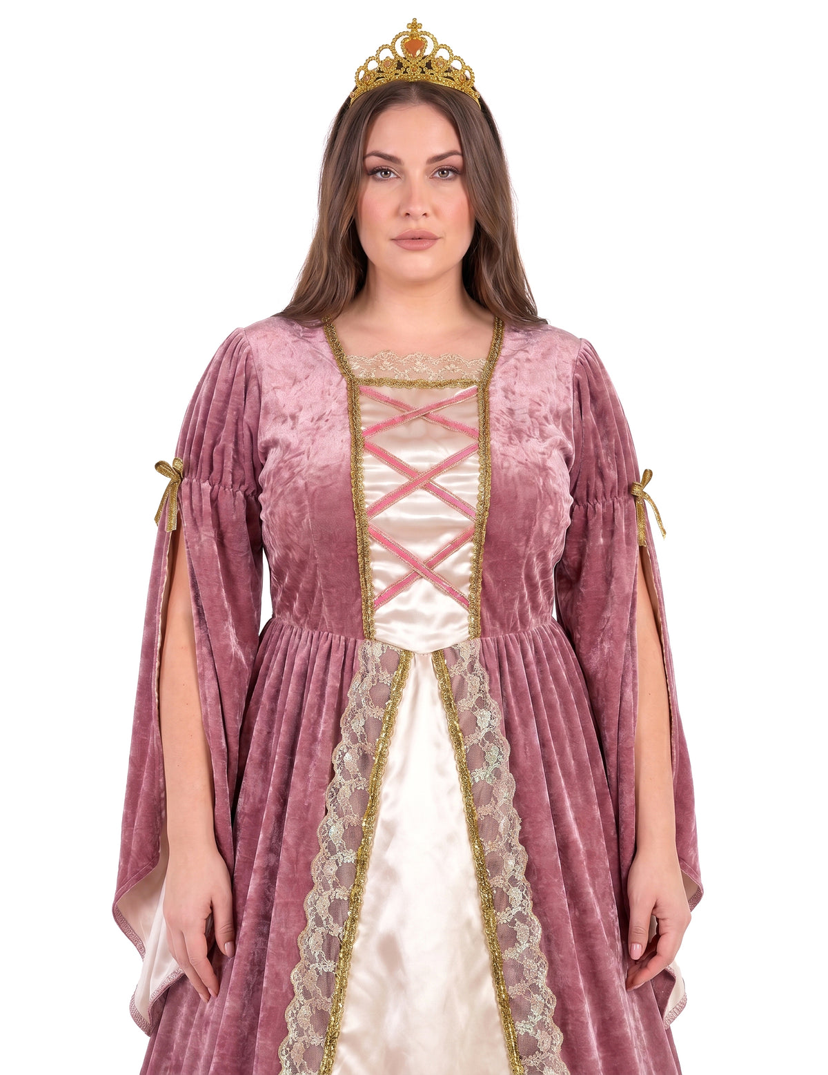 Disfraz de Princesa Medieval Rosa y Blanco Grande Mujer