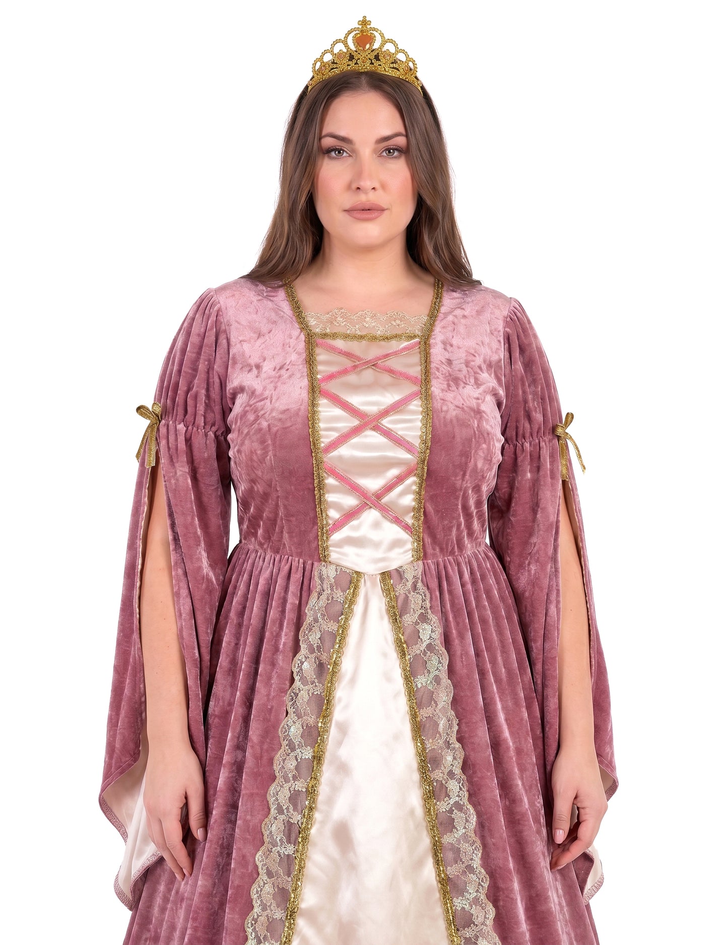 Disfraz de Princesa Medieval Rosa y Blanco Grande Mujer