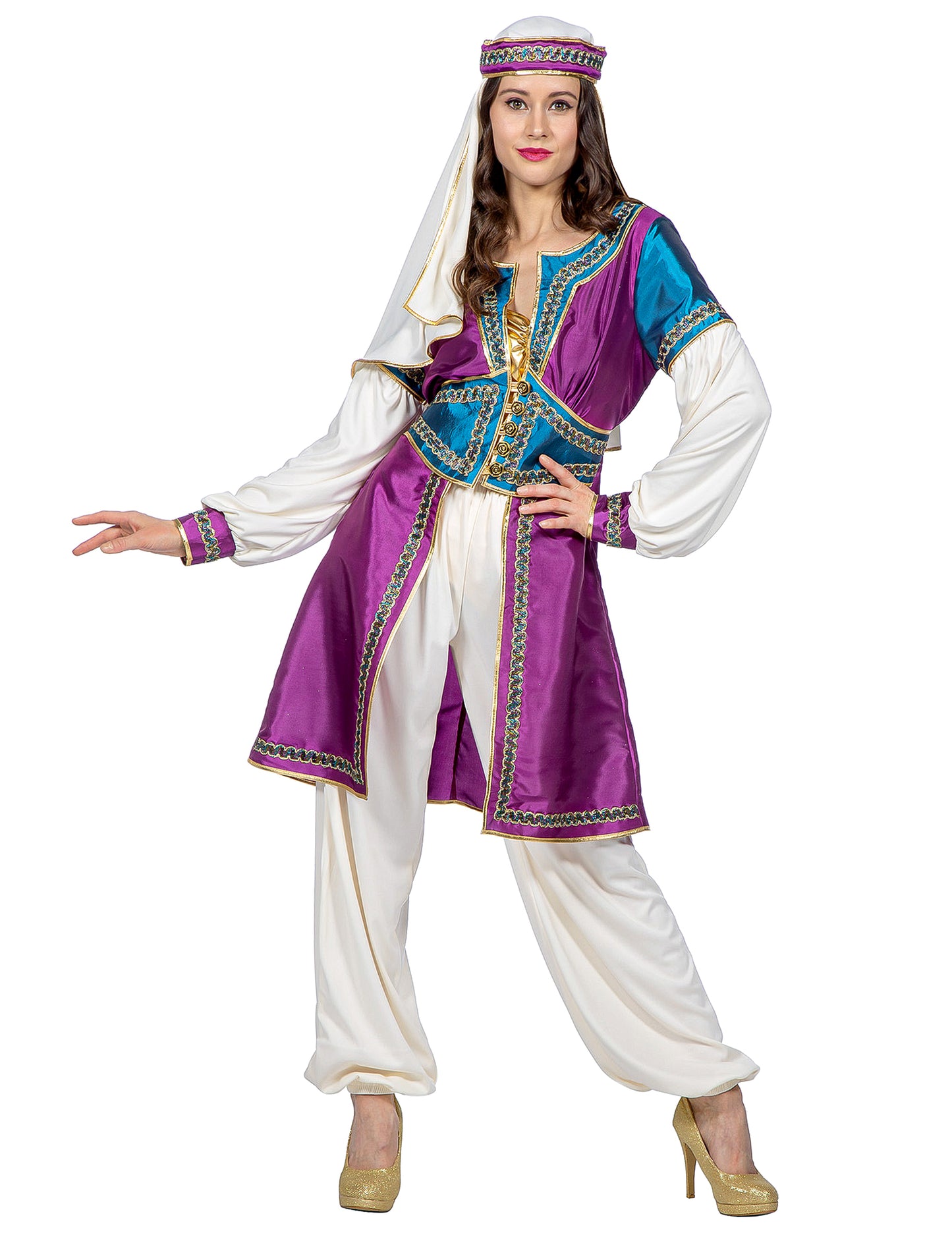 Disfraz de princesa oriental de lujo para mujer
