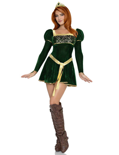 Disfraz de princesa verde sexy para mujer