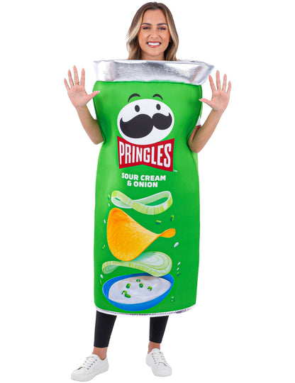 Disfraz de Pringles® sabor crema agria y cebolla para adulto